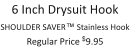 6 Inch Drysuit Hook SHOULDER SAVER™ Stainless Hook Regular Price $9.95